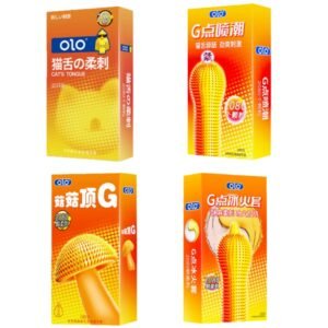 olo cat’s tongue textured condom 10pcs