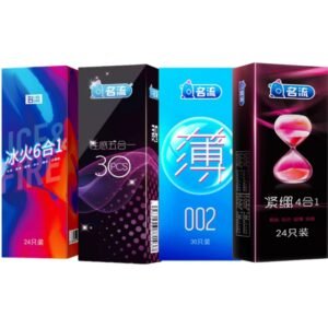 mingliu 24/30 pcs 5in 1 hot & ice 002 close fit condom